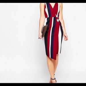 Asos Asymmetrical Wrap Dress
